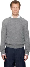 Dries Van Noten Gray Raglan Sweater In Gray