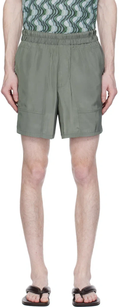 Dries Van Noten Gray Three-pocket Shorts In 802 Grey