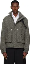 Dries Van Noten Gray Tweed Jacket In Gray