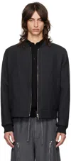 Dries Van Noten Volker Rev Bomber Regular Fit Knitwear Grey In 901 Anthracite