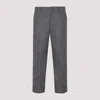 Dries Van Noten Wool Pinstriped Pants 4 Pockets In Grey