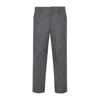 Dries Van Noten Wool Pinstriped Pants 4 Pockets In Grey