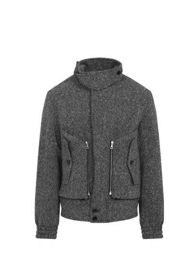 DRIES VAN NOTEN DRIES VAN NOTEN GRAY WOOL VENEZIA JACKET