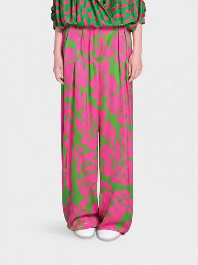 Dries Van Noten Pants  Woman Color Green In Pink