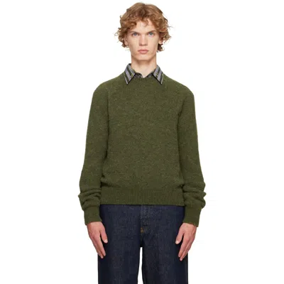 Dries Van Noten Green Alpaca Sweater