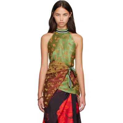 Dries Van Noten Printed Top In White