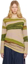 Dries Van Noten Tippi Intarsia Fine-knit Jumper In 301 Oros