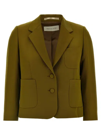DRIES VAN NOTEN GREEN BAMIS BLAZER