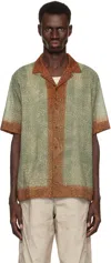 Dries Van Noten Green Boxy Cotton Shirt In 608 Mint
