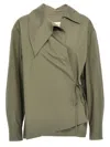 Dries Van Noten Cedo Shirt And Blouse Green In Olive