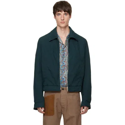 Dries Van Noten Green Cotton Jacket