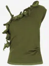 Dries Van Noten Green Cotton Top