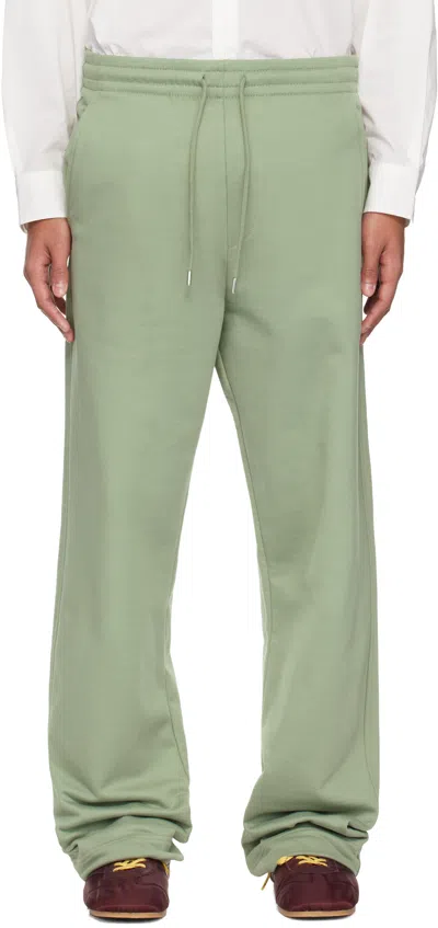 Dries Van Noten Green Drawstring Sweatpants