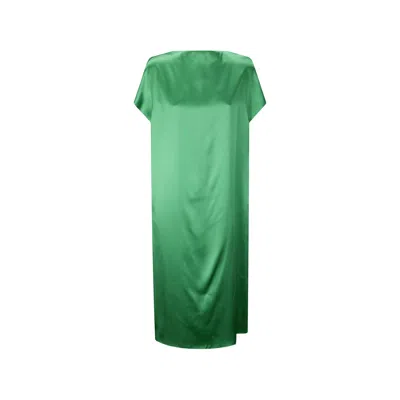 Dries Van Noten V-neck Midi Dress In Green
