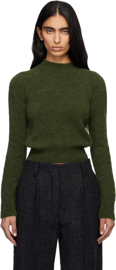 Dries Van Noten Green Fitted Sweater