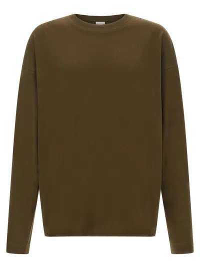 Dries Van Noten Men Khaki Cotton Hegland Oversize T-shirt In Green