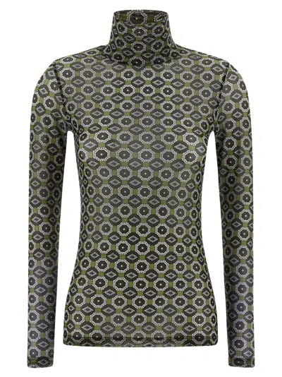 Dries Van Noten Green Hoyser Sweater In Multi