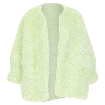 Pre-owned Dries Van Noten Green Mohair Loose Coat