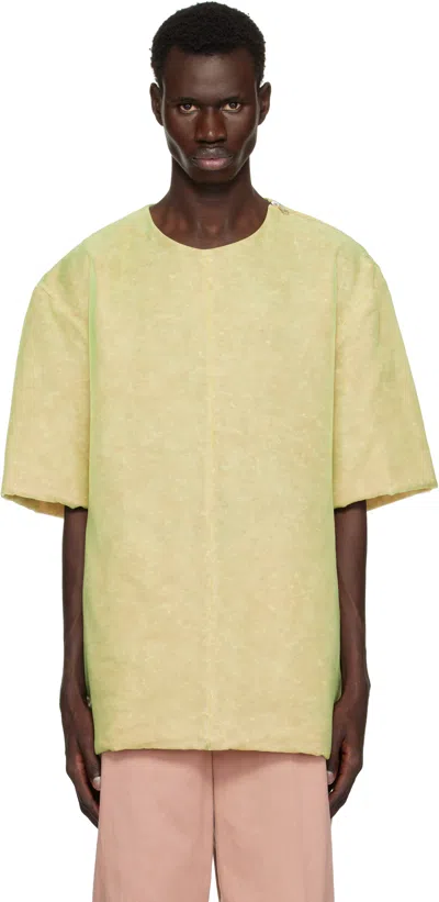 Dries Van Noten Green Organza T-shirt In 601 Light Green