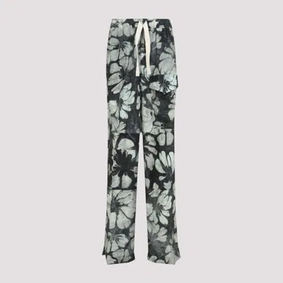 DRIES VAN NOTEN GREEN PANNOCH PANTS