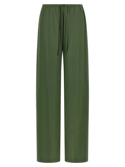 DRIES VAN NOTEN GREEN PUVIS PANTS