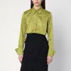 Dries Van Noten Baroque Patterned Buttoned Shirt In Green