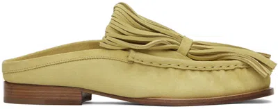Dries Van Noten Green Slip-on Loafer In 204 Mais