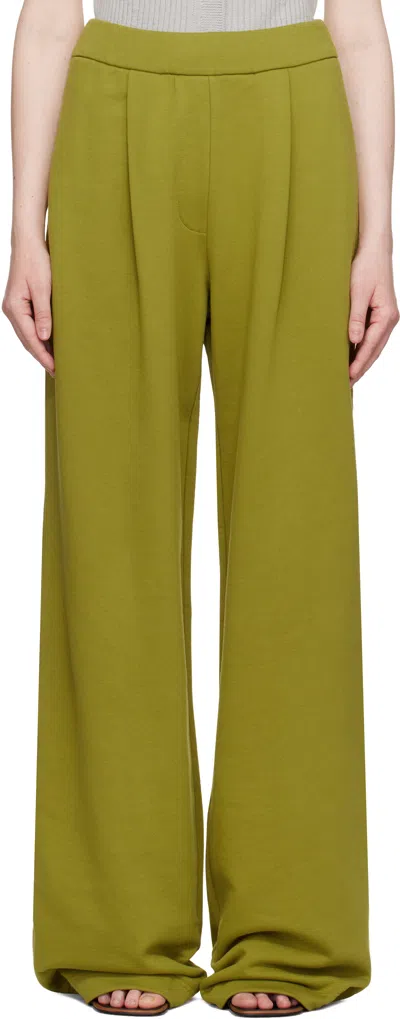 Dries Van Noten Green Straight Sweatpants In 601 Light Green