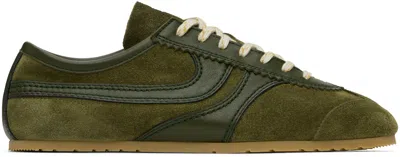 dries van noten スウェードスニーカー　グリーン 43限定SALE Dries Van Noten Green Suede Sneakers In 607 Olive | ModeSens