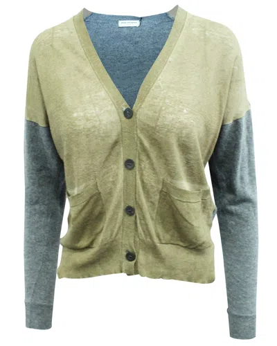 Pre-owned Dries Van Noten Grey And Brown Cardigan