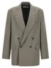 Dries Van Noten 'bishop' Blazer Featuring Notch Lapel In Grey