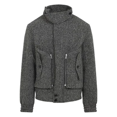 DRIES VAN NOTEN DRIES VAN NOTEN GREY JACKETS - BOMBER JACKETS MEN