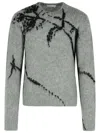 Dries Van Noten Grey Wool Blend Sweater Men In Gray