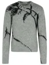 Dries Van Noten Grey Wool Blend Sweater Men In Gray