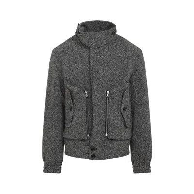 DRIES VAN NOTEN GREY WOOL JACKET