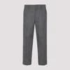 Dries Van Noten Wool Pinstriped Pants 4 Pockets In Grey