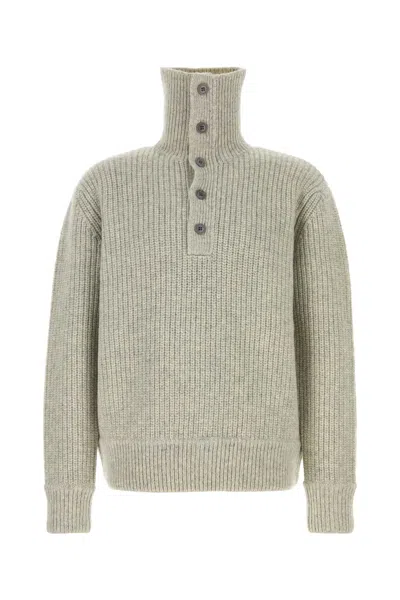 Dries Van Noten Grey Wool Sweater