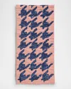 Dries Van Noten Gusto Sequin Houndstooth Scarf In Lpink