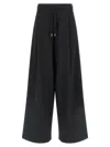 Dries Van Noten Pleated Drawstring Track Pants In Black
