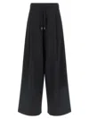 Dries Van Noten Pleated Drawstring Track Pants In Black