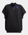 Dries Van Noten Womens Black Halovara High-neck Cotton-jersey Top In Black