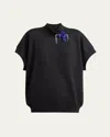 Dries Van Noten Womens Black Halovara High-neck Cotton-jersey Top In Black