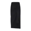 Dries Van Noten Black Hanam Cotton Midi Skirt In Black