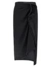 Dries Van Noten Hanam Skirts Black In Black