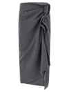 Dries Van Noten Hanam Skirt In Gray