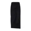 Dries Van Noten Black Hanam Cotton Midi Skirt In Black