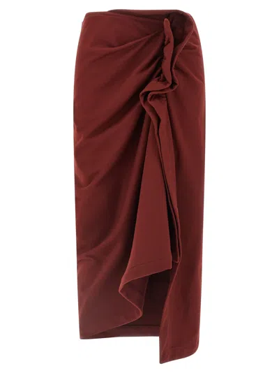 DRIES VAN NOTEN HANAM SKIRTS BORDEAUX