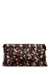 Dries Van Noten Rectangular Sequin Embellished Evening Clutch In Burgundy