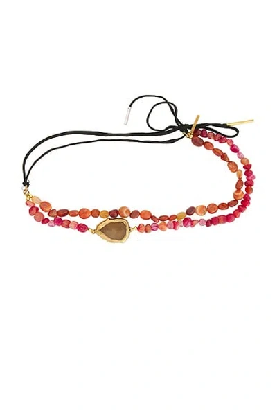 Dries Van Noten Handmade Combination Of Stones Necklace In Multi