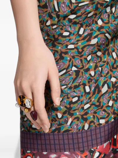 Dries Van Noten Handmade Painted Ring In Gold